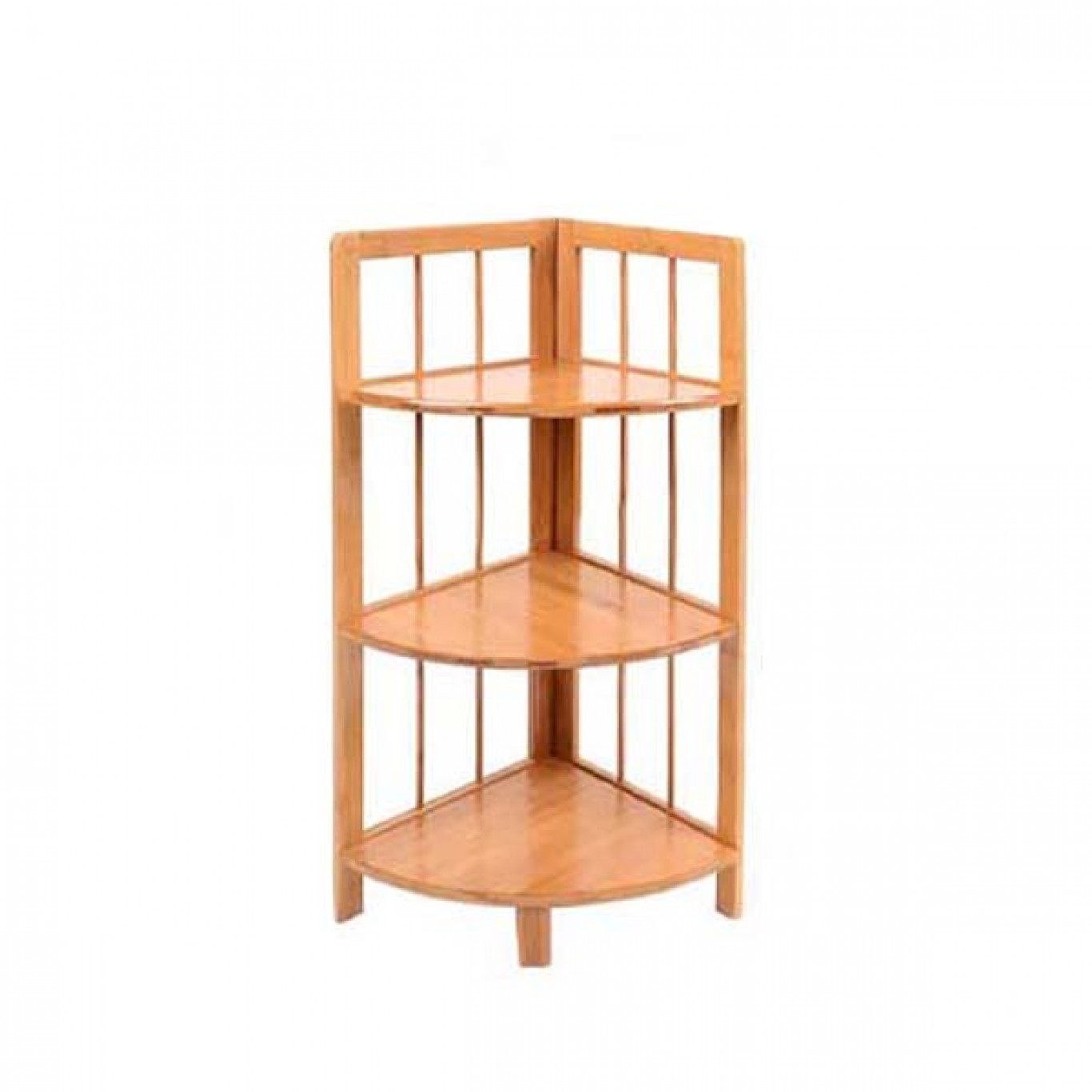 Γωνιακή Ραφιέρα Δαπέδου από Bamboo με 3 Ράφια 98x29x29 cm Γωνιακή Ραφιέρα Δαπέδου από Bamboo με 3 Ράφια 98x29x29 cm
