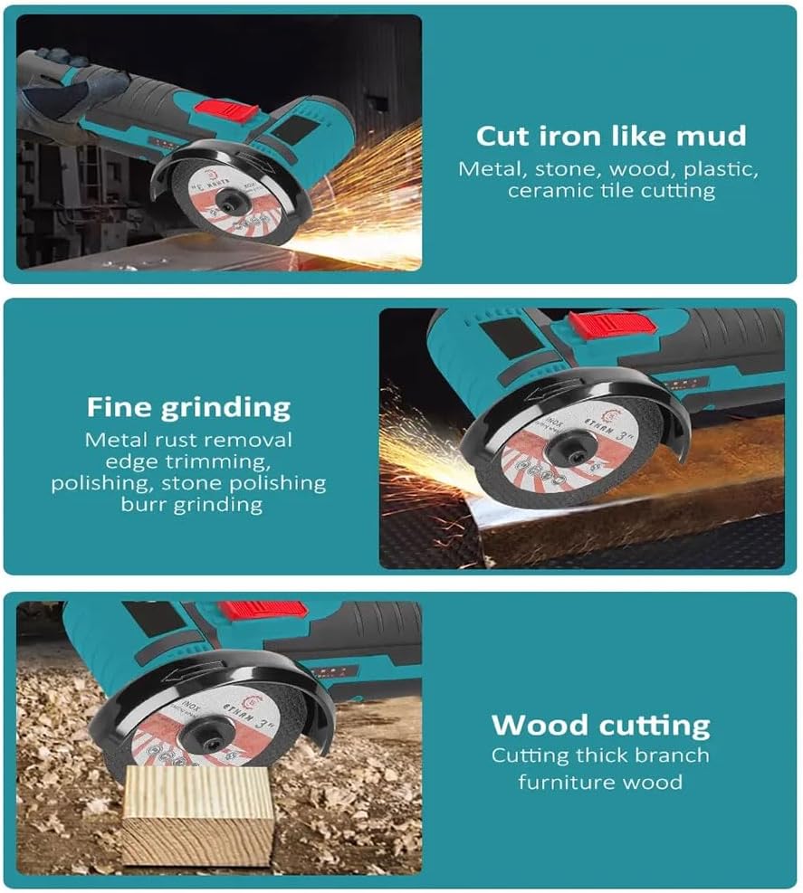 Γωνιακός Τροχός 76mm Μπαταρίας 2x1.5Ah Γωνιακός Τροχός 76mm Μπαταρίας 2x1.5Ah