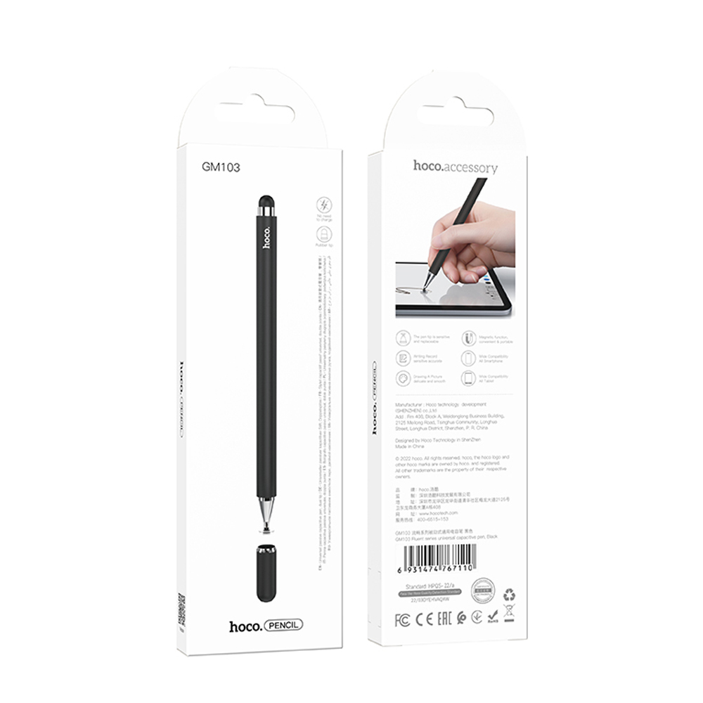 Γραφίδα Αφής Hoco GM103 Μαύρη Γραφίδα Αφής Hoco GM103 Μαύρη