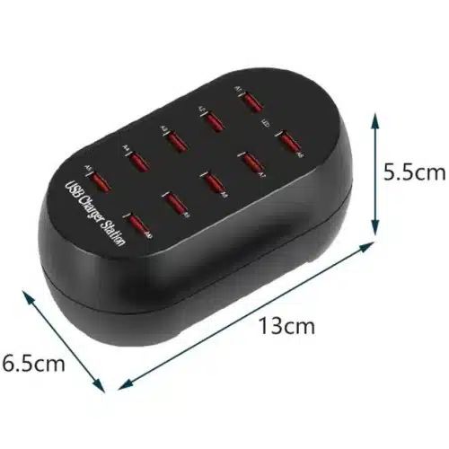 Γρήγορος Φορτιστής USB 10 Θυρών 60W 2.4A/1A Andowl Γρήγορος Φορτιστής USB 10 Θυρών 60W 2.4A/1A Andowl