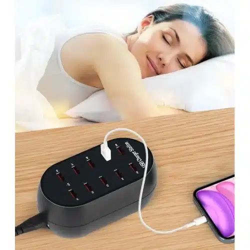 Γρήγορος Φορτιστής USB 10 Θυρών 60W 2.4A/1A Andowl Γρήγορος Φορτιστής USB 10 Θυρών 60W 2.4A/1A Andowl