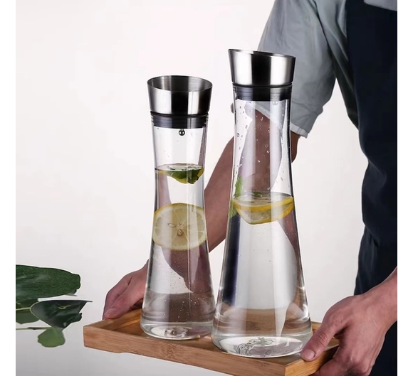 Γυάλινη Κανάτα με Μεταλλικό Καπάκι 1.2 lt Γυάλινη Κανάτα με Μεταλλικό Καπάκι 1.2 lt