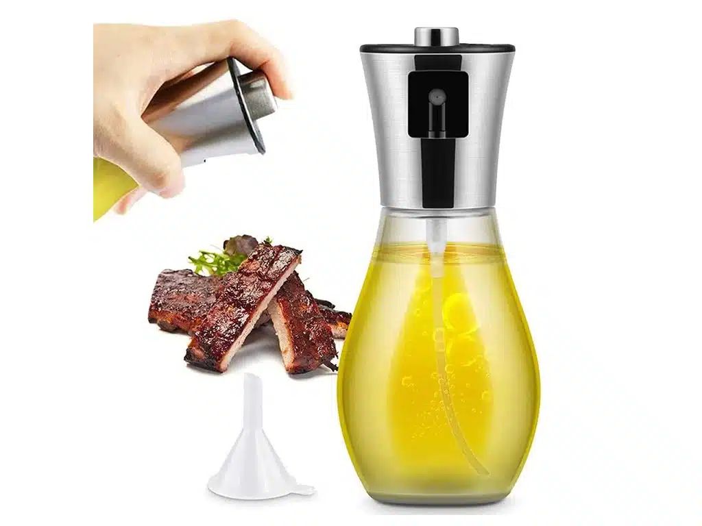 Γυάλινο Δοχείο Σπρέι Λαδιού Χωρητικότητας 7x7x26 cm 200ml Γυάλινο Δοχείο Σπρέι Λαδιού Χωρητικότητας 7x7x26 cm 200ml