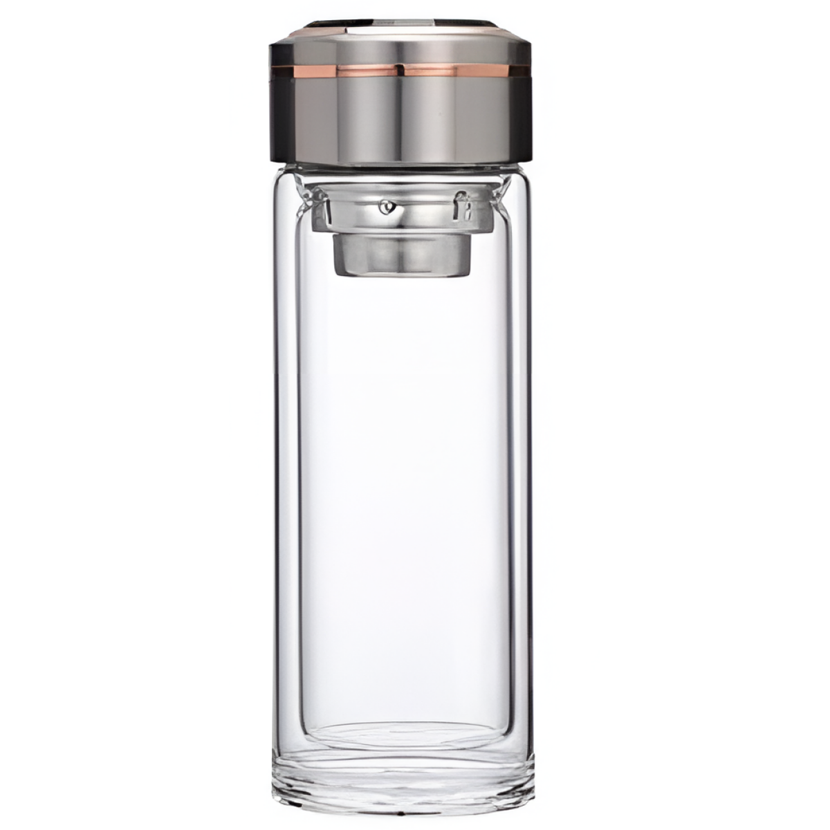 Γυάλινο Μπουκάλι 400ml με Φίλτρο και Μεταλλικό Καπάκι Γυάλινο Μπουκάλι 400ml με Φίλτρο και Μεταλλικό Καπάκι