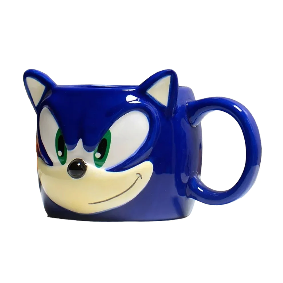 Γυαλιστερή Κούπα MEGA σε Σχήμα Sonic The Hedgehog Χωρητικότητας 310 mL Γυαλιστερή Κούπα MEGA σε Σχήμα Sonic The Hedgehog Χωρητικότητας 310 mL