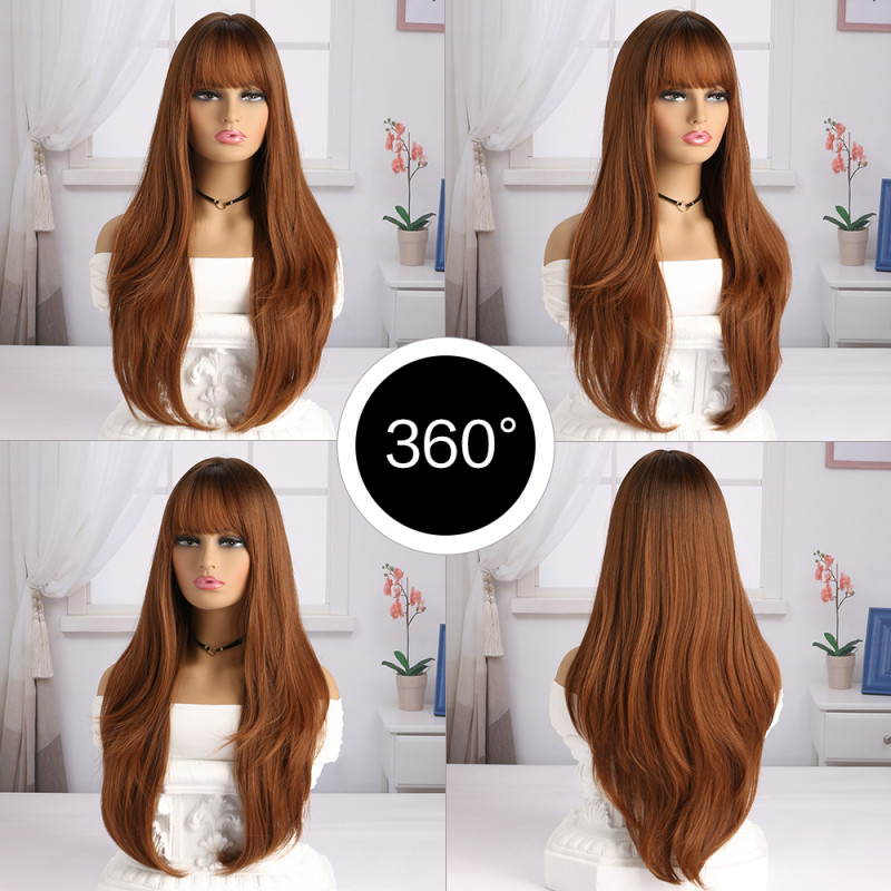 Γυναικεία Συνθετική Περούκα - Μαύρο Χρώμα με Κυματιστό Χτένισμα Γυναικεία Συνθετική Περούκα - Μαύρο Χρώμα με Κυματιστό Χτένισμα