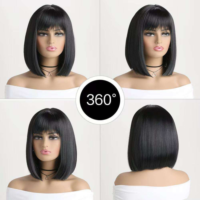 Γυναικεία Περούκα Καρέ με Αφέλειες σε 3 Χρώματα Γυναικεία Περούκα Καρέ με Αφέλειες σε 3 Χρώματα