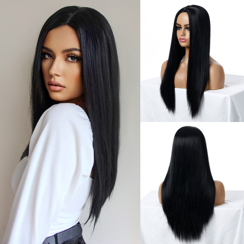 Γυναικεία Περούκα - Μακριά Μαύρα Μαλλιά Γυναικεία Περούκα - Μακριά Μαύρα Μαλλιά