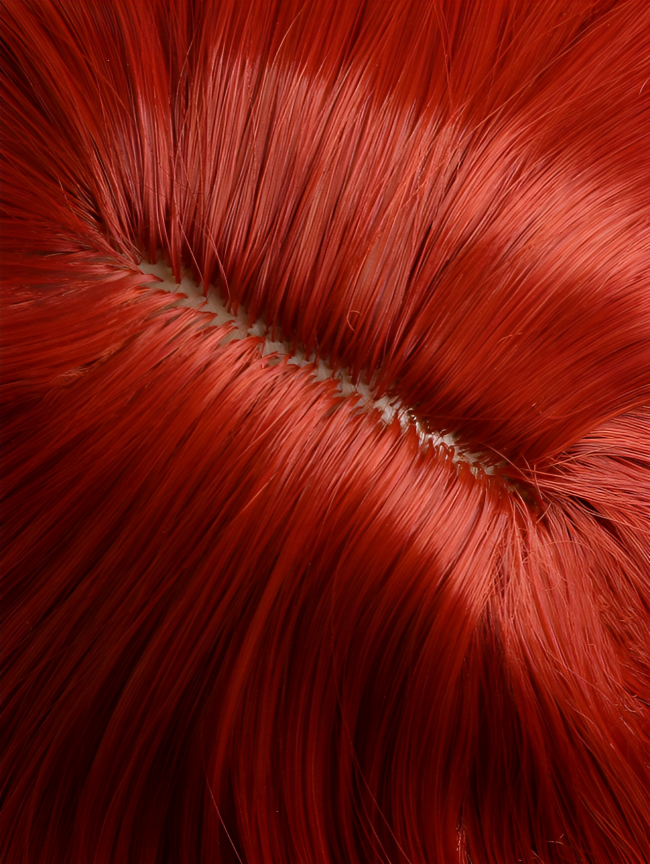 Γυναικεία Συνθετική Περούκα - Κόκκινο Χρώμα με Αφέλειες Γυναικεία Συνθετική Περούκα - Κόκκινο Χρώμα με Αφέλειες