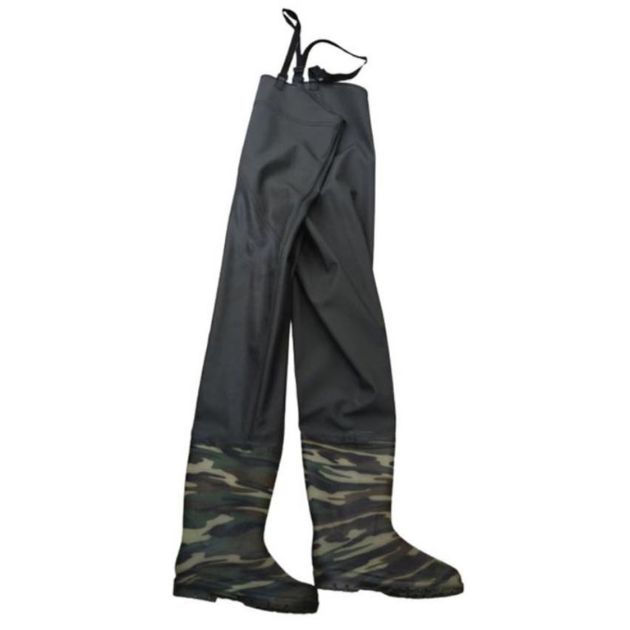 HEAVY DUTY Γαλότσες Στήθους Εργασίας - Ψαρέματος - Αδιάβροχη Ολόσωμη Στολή με Μπότες Συγκολλημένες με Παντελόνι PVC - Μαύρο με Χακί Παραλλαγής HEAVY DUTY Γαλότσες Στήθους Εργασίας - Ψαρέματος - Αδιάβροχη Ολόσωμη Στολή με Μπότες Συγκολλημένες με Παντελόνι PVC - Μαύρο με Χακί Παραλλαγής