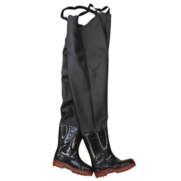 HEAVY DUTY Γαλότσες Στήθους Εργασίας - Ψαρέματος - Αδιάβροχη Ολόσωμη Στολή με Μπότες Συγκολλημένες με Παντελόνι PVC - Μαύρο HEAVY DUTY Γαλότσες Στήθους Εργασίας - Ψαρέματος - Αδιάβροχη Ολόσωμη Στολή με Μπότες Συγκολλημένες με Παντελόνι PVC - Μαύρο