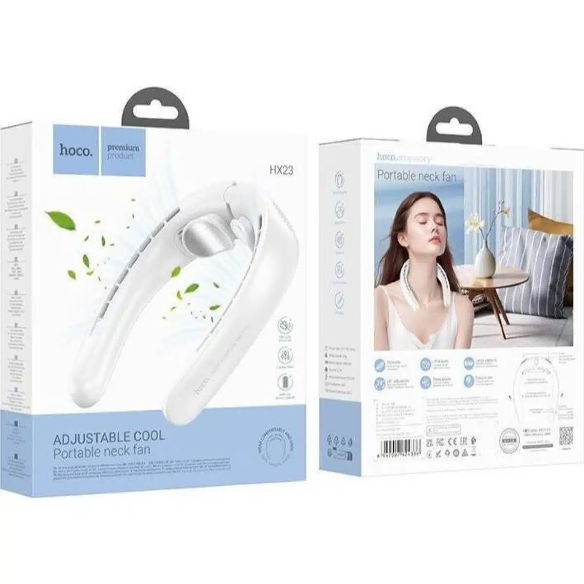 HOCO Επαναφορτιζόμενο Ανεμιστηράκι Λαιμού με USB - Λευκό HOCO Επαναφορτιζόμενο Ανεμιστηράκι Λαιμού με USB - Λευκό