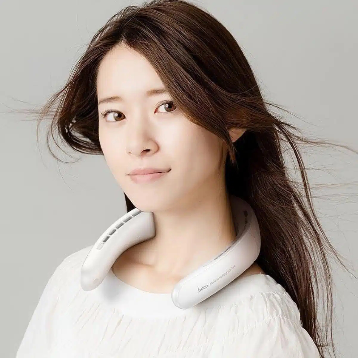 HOCO Επαναφορτιζόμενο Ανεμιστηράκι Λαιμού με USB - Λευκό HOCO Επαναφορτιζόμενο Ανεμιστηράκι Λαιμού με USB - Λευκό