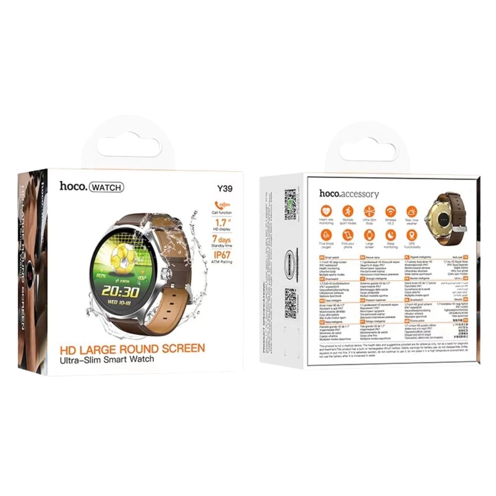 Hoco GPS Smartwatch με Ελληνικό Μενού και Bluetooth Κλήσεις Μαύρο Hoco GPS Smartwatch με Ελληνικό Μενού και Bluetooth Κλήσεις Μαύρο