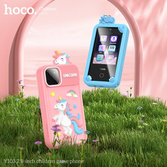 HOCO Παιδικό Κινητό Τηλέφωνο 2.8 Ιντσών με Ενσωματωμένα Παιχνίδια και Κάμερα Ροζ Μονόκερος-Smartphone Y103 HOCO Παιδικό Κινητό Τηλέφωνο 2.8 Ιντσών με Ενσωματωμένα Παιχνίδια και Κάμερα Ροζ Μονόκερος-Smartphone Y103