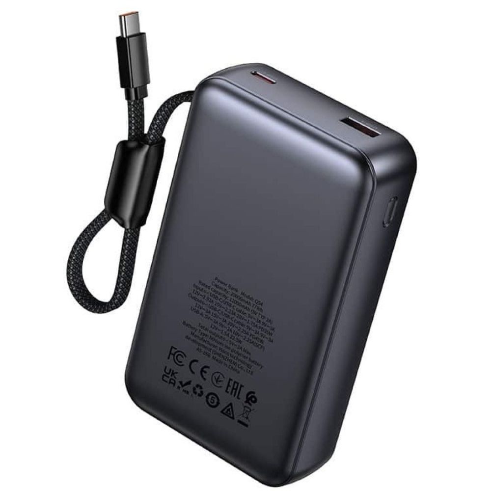 Hoco Shine Power Bank 20.000mAh 45W με 2 Θύρες και Ενσωματωμένο Type-C Hoco Shine Power Bank 20.000mAh 45W με 2 Θύρες και Ενσωματωμένο Type-C