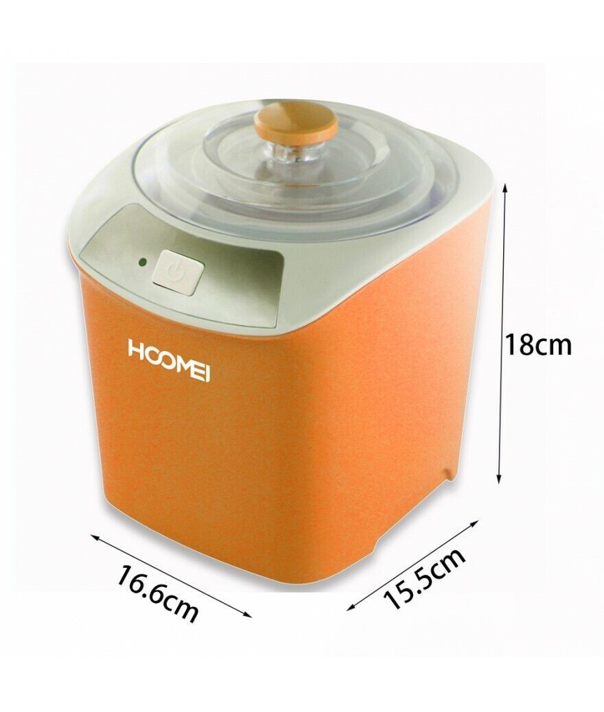 Hoomei Αυτόματος Παρασκευαστής Γιαουρτιού 20W με Χωρητικότητα 1lt - Πορτοκαλί Hoomei Αυτόματος Παρασκευαστής Γιαουρτιού 20W με Χωρητικότητα 1lt - Πορτοκαλί