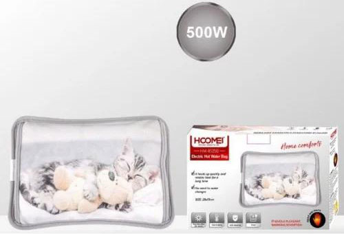 Hoomei Ηλεκτρική Θερμοφόρα - Μαξιλάρι 500W με Θήκη για τα Χέρια Γενικής Χρήσης 28x19 cm Γατούλα με Αρκουδάκι Hoomei Ηλεκτρική Θερμοφόρα - Μαξιλάρι 500W με Θήκη για τα Χέρια Γενικής Χρήσης 28x19 cm Γατούλα με Αρκουδάκι