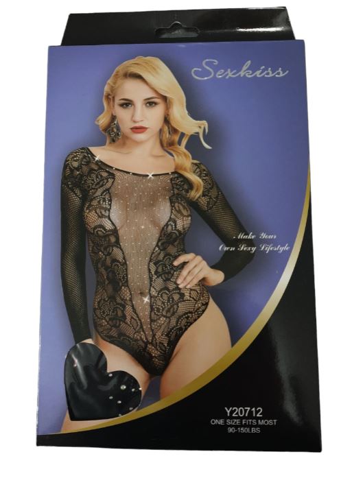 HS Αισθησιακό Μαύρο Ολόσωμο Εσώρουχο See Through One Size - Sexy Lingerie HS Αισθησιακό Μαύρο Ολόσωμο Εσώρουχο See Through One Size - Sexy Lingerie