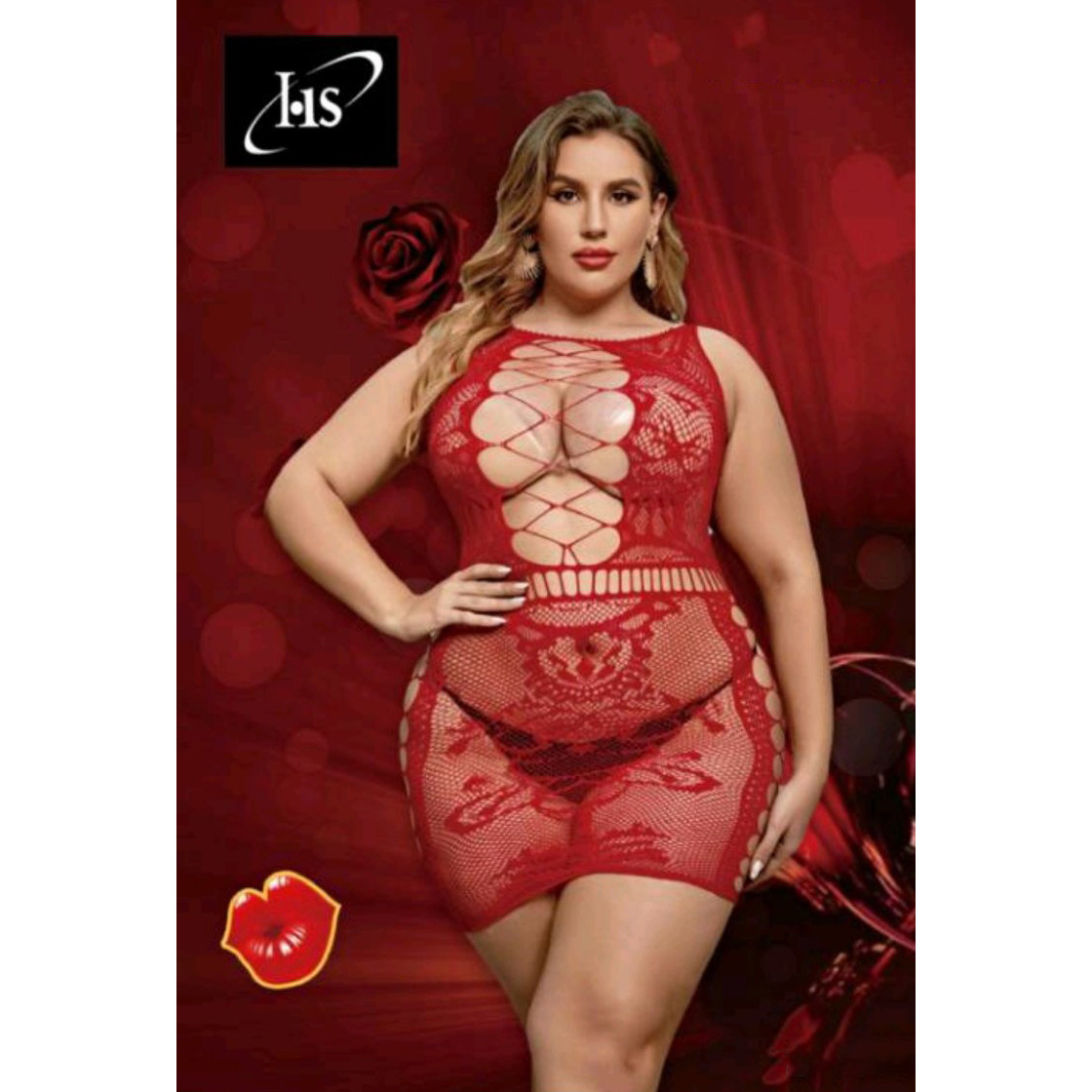 HS Σέξι Γυναικείο Plus Size Ολόσωμο See Through Εσώρουχο One Size - Μαύρο HS Σέξι Γυναικείο Plus Size Ολόσωμο See Through Εσώρουχο One Size - Μαύρο