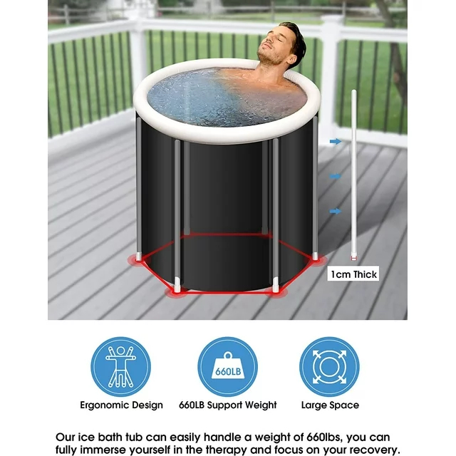 ICEHIL - Ice Bath Tub Παγοθεραπείας για Αποθεραπεία - Κρυοθεραπεία στο Σπίτι ICEHIL - Ice Bath Tub Παγοθεραπείας για Αποθεραπεία - Κρυοθεραπεία στο Σπίτι