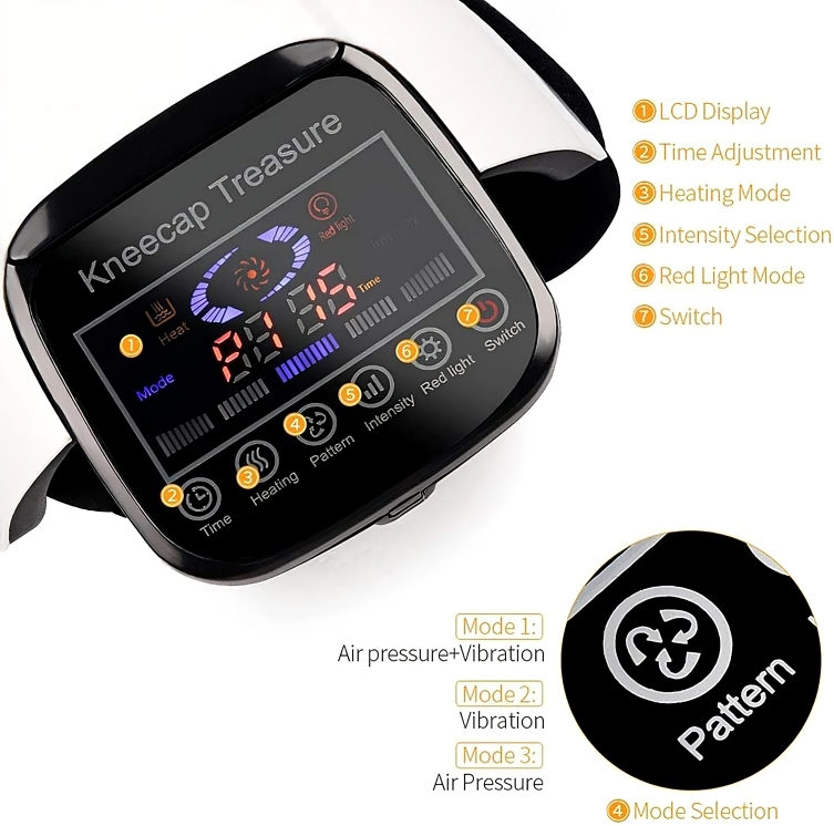 Ηλεκτρικά Θερμαινόμενη Συσκευή με Δόνηση για Μασάζ Γονάτου 3 σε 1 - Επαναφορτιζόμενη 2600mAh με 3 Επίπεδα Ρύθμισης Θερμοκρασίας & Πίεσης Ηλεκτρικά Θερμαινόμενη Συσκευή με Δόνηση για Μασάζ Γονάτου 3 σε 1 - Επαναφορτιζόμενη 2600mAh με 3 Επίπεδα Ρύθμισης Θερμοκρασίας & Πίεσης