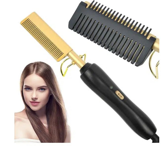 Ηλεκτρική Κεραμική Θερμαινόμενη Ισιωτική Χτένα Μαλλιών 45W με Ρυθμιζόμενη Θερμοκρασία Ηλεκτρική Κεραμική Θερμαινόμενη Ισιωτική Χτένα Μαλλιών 45W με Ρυθμιζόμενη Θερμοκρασία