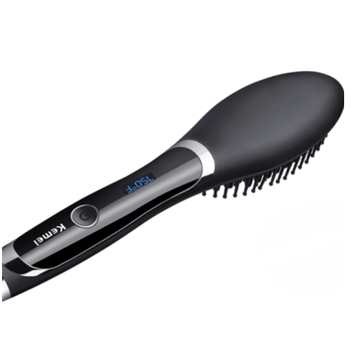 Ηλεκτρική Κεραμική Βούρτσα για Ίσιωμα με Οθόνη LCD Kemei -Μαύρο Ηλεκτρική Κεραμική Βούρτσα για Ίσιωμα με Οθόνη LCD Kemei -Μαύρο