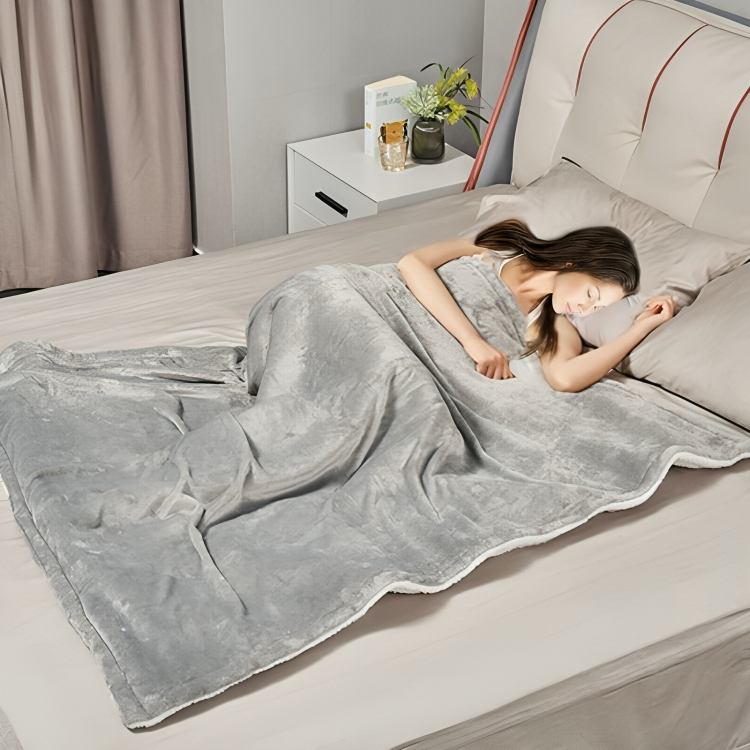Ηλεκτρική Κουβέρτα Fleece με 6 Επίπεδα Θερμοκρασίας 120W - 160x130 cm - Γκρι Ηλεκτρική Κουβέρτα Fleece με 6 Επίπεδα Θερμοκρασίας 120W - 160x130 cm - Γκρι