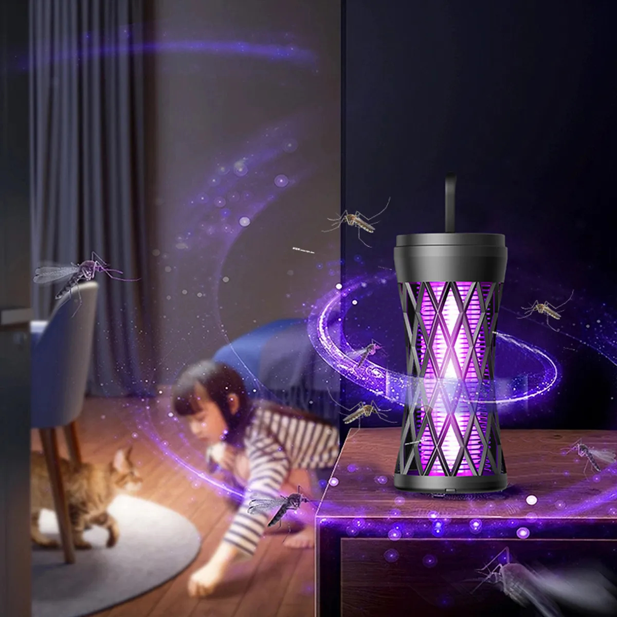 Ηλεκτρική Λάμπα Κατά Των Κουνουπιών 360° Προστασία με UV Φως και USB Ηλεκτρική Λάμπα Κατά Των Κουνουπιών 360° Προστασία με UV Φως και USB