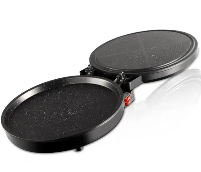 Ηλεκτρική Μηχανή Παρασκευής Σπιτικής Πίτσας 1100W
με Ρυθμιζόμενο Θερμοστάτη και Αντικολλητική Επιφάνεια Ηλεκτρική Μηχανή Παρασκευής Σπιτικής Πίτσας 1100W
με Ρυθμιζόμενο Θερμοστάτη και Αντικολλητική Επιφάνεια