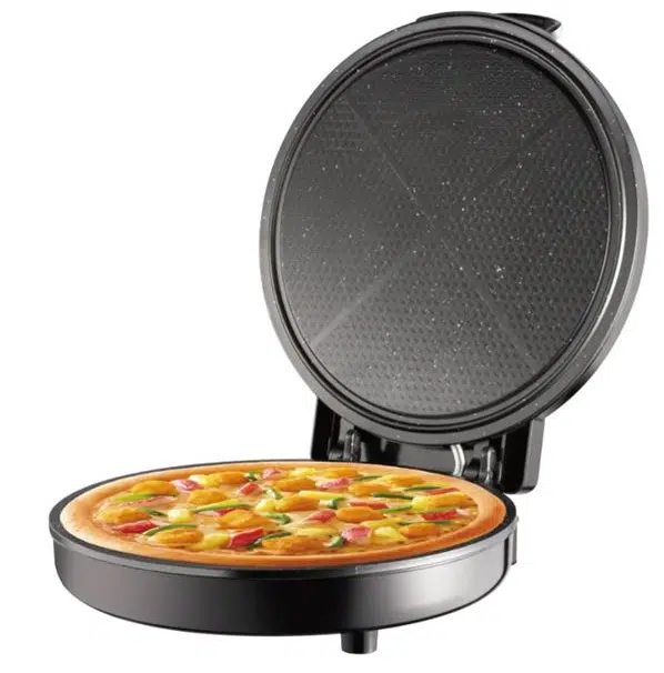 Ηλεκτρική Μηχανή Παρασκευής Σπιτικής Πίτσας 1100W
με Ρυθμιζόμενο Θερμοστάτη και Αντικολλητική Επιφάνεια Ηλεκτρική Μηχανή Παρασκευής Σπιτικής Πίτσας 1100W
με Ρυθμιζόμενο Θερμοστάτη και Αντικολλητική Επιφάνεια