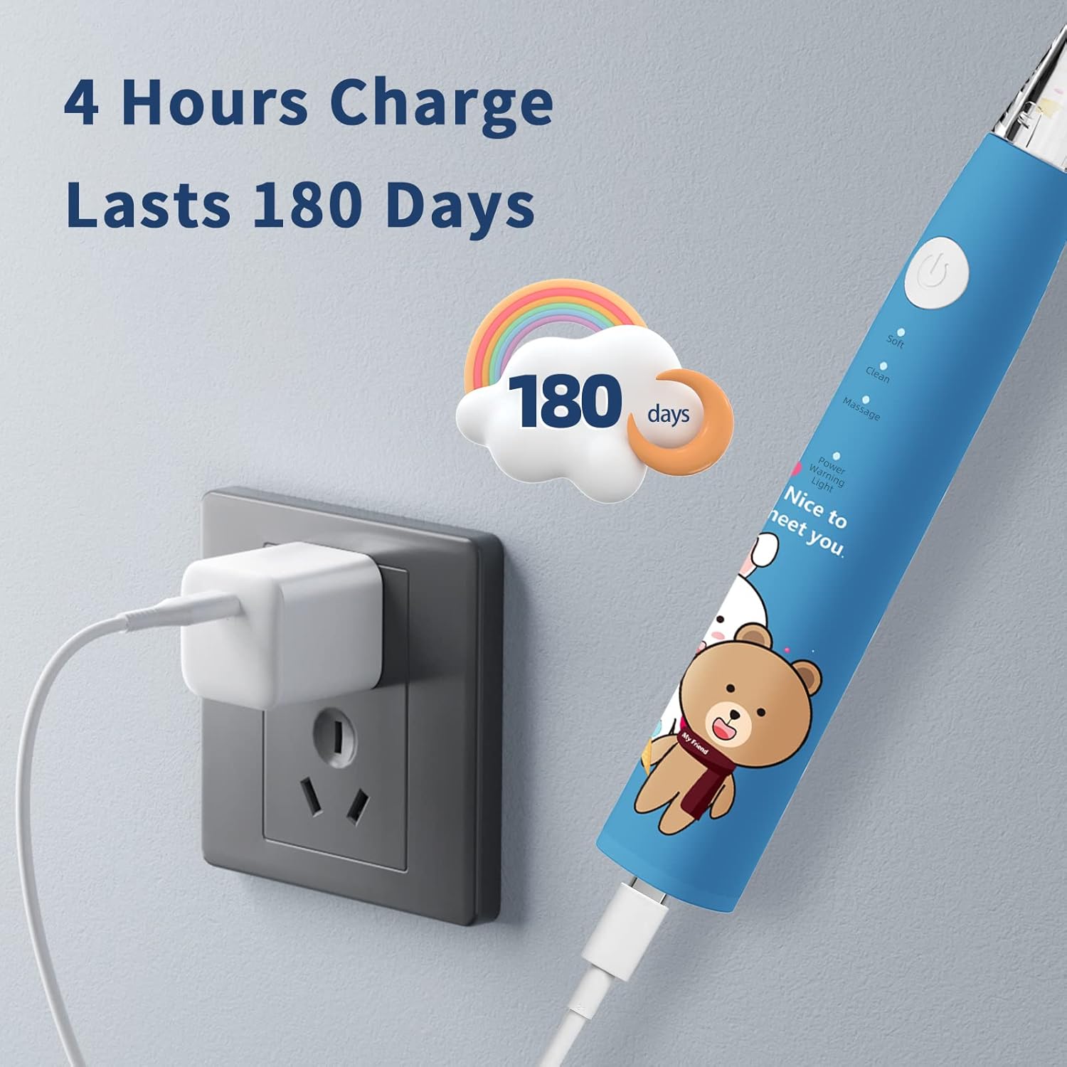 Ηλεκτρική Παιδική Οδοντόβουρτσα με LED και Σχέδια - MDHL Ηλεκτρική Παιδική Οδοντόβουρτσα με LED και Σχέδια - MDHL