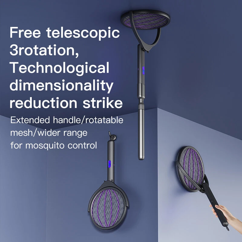 Ηλεκτρική Ρακέτα Κουνουπιών 4 σε 1 με Τηλεσκοπική Λαβή Ηλεκτρική Ρακέτα Κουνουπιών 4 σε 1 με Τηλεσκοπική Λαβή