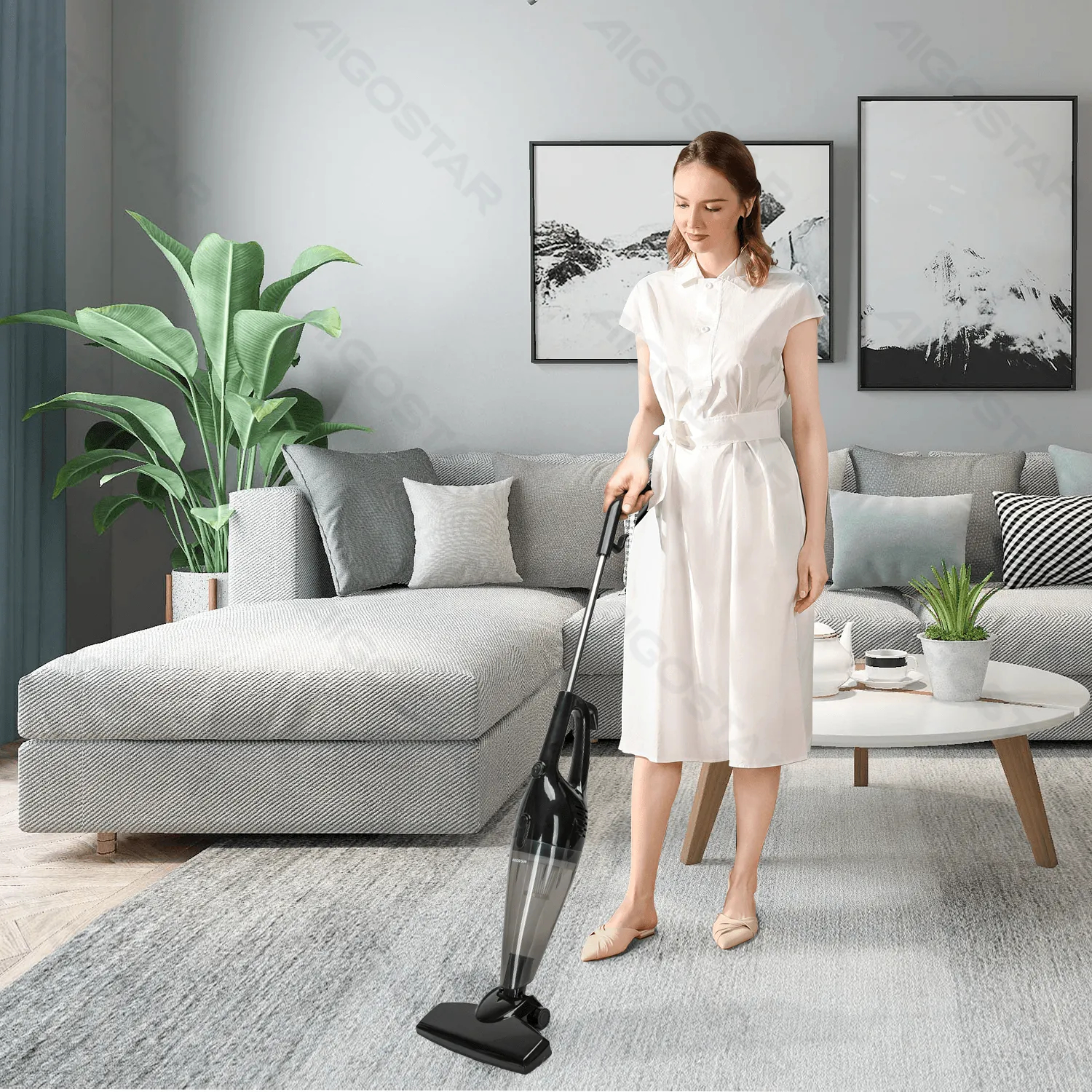 Ηλεκτρική Σκούπα Stick 4 σε 1 Cyclone 600W Χωρητικότητας 1,2L - Aigostar Ηλεκτρική Σκούπα Stick 4 σε 1 Cyclone 600W Χωρητικότητας 1,2L - Aigostar