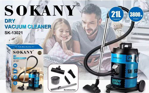 Ηλεκτρική Σκούπα Turbo 3800W 21L SOKANY SK-13021 Μπλε Ηλεκτρική Σκούπα Turbo 3800W 21L SOKANY SK-13021 Μπλε