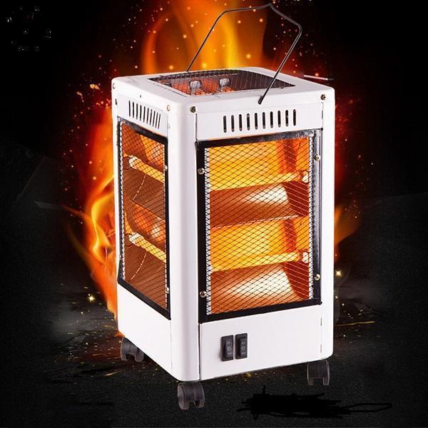 Ηλεκτρική Σόμπα Χαλαζία 2000W Δαπέδου 360 Μοιρών με Θερμοστάτη & Ροδάκια Ηλεκτρική Σόμπα Χαλαζία 2000W Δαπέδου 360 Μοιρών με Θερμοστάτη & Ροδάκια