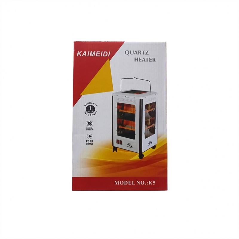 Ηλεκτρική Σόμπα Χαλαζία 2000W Δαπέδου 360 Μοιρών με Θερμοστάτη & Ροδάκια Ηλεκτρική Σόμπα Χαλαζία 2000W Δαπέδου 360 Μοιρών με Θερμοστάτη & Ροδάκια