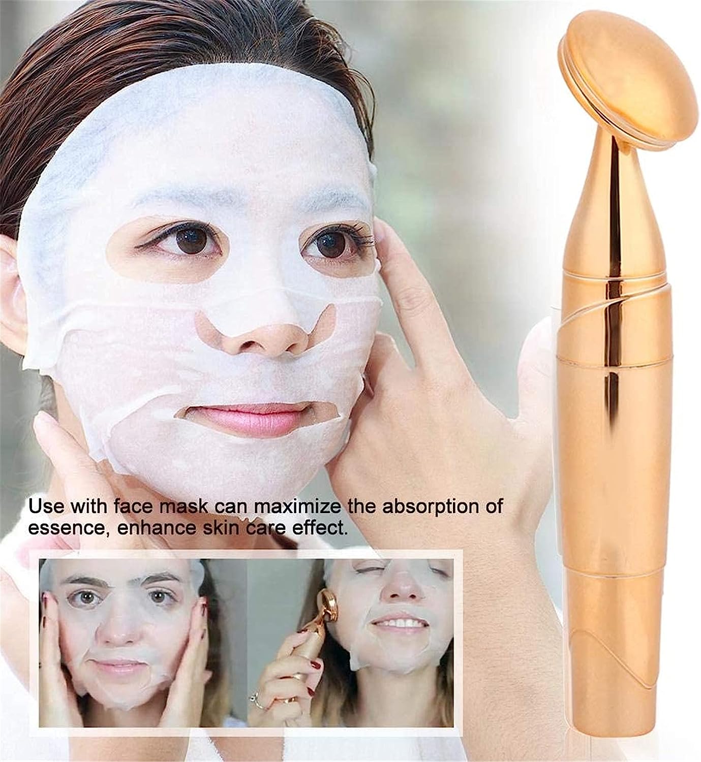 Ηλεκτρική Συσκευή για Μασάζ Προσώπου & Καταπολέμησης της Γήρανσης - Χρυσό Ηλεκτρική Συσκευή για Μασάζ Προσώπου & Καταπολέμησης της Γήρανσης - Χρυσό