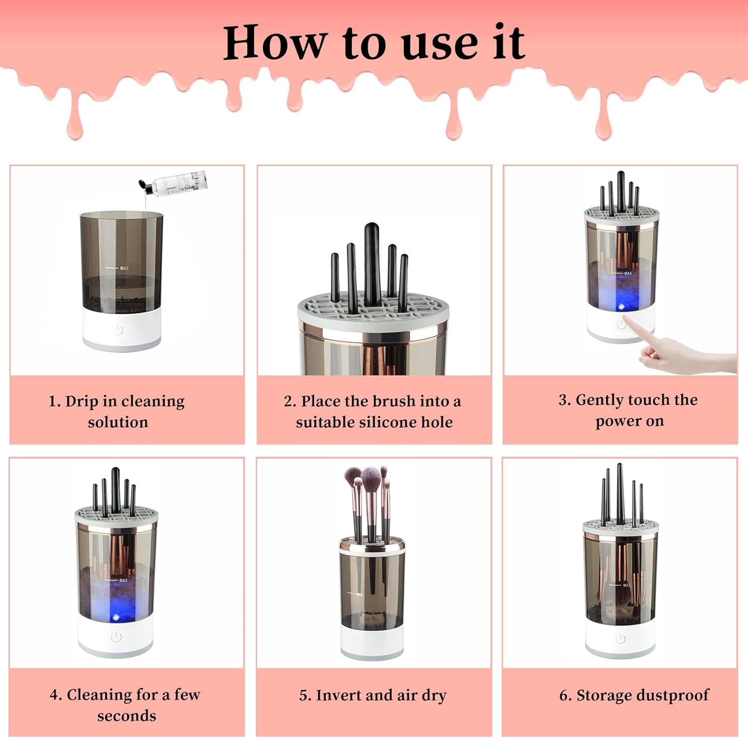 Ηλεκτρική Συσκευή Καθαρισμού Πινέλων Μακιγιάζ με Υπερήχους - Electric Makeup Brush Cleaner Ηλεκτρική Συσκευή Καθαρισμού Πινέλων Μακιγιάζ με Υπερήχους - Electric Makeup Brush Cleaner