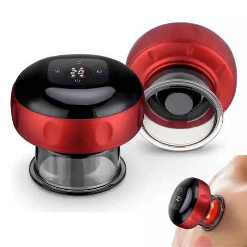 Ηλεκτρική Συσκευή Μασάζ Βεντούζα 12 Ταχυτήτων με Θέρμανση Ερυθρού Φωτός Electric Cupping Massager Red Light Heating Ηλεκτρική Συσκευή Μασάζ Βεντούζα 12 Ταχυτήτων με Θέρμανση Ερυθρού Φωτός Electric Cupping Massager Red Light Heating