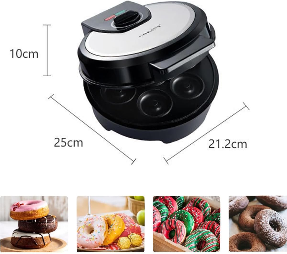 Ηλεκτρική Συσκευή Ντόνατς 7 Θέσεων 1000W Sokany Αντικολλητική Ηλεκτρική Συσκευή Ντόνατς 7 Θέσεων 1000W Sokany Αντικολλητική