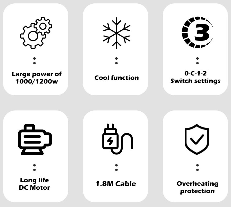Ηλεκτρική Συσκευή Styling Μαλλιών - Βούρτσα με Αέρα με 2 Κεφαλές - VGR Ηλεκτρική Συσκευή Styling Μαλλιών - Βούρτσα με Αέρα με 2 Κεφαλές - VGR