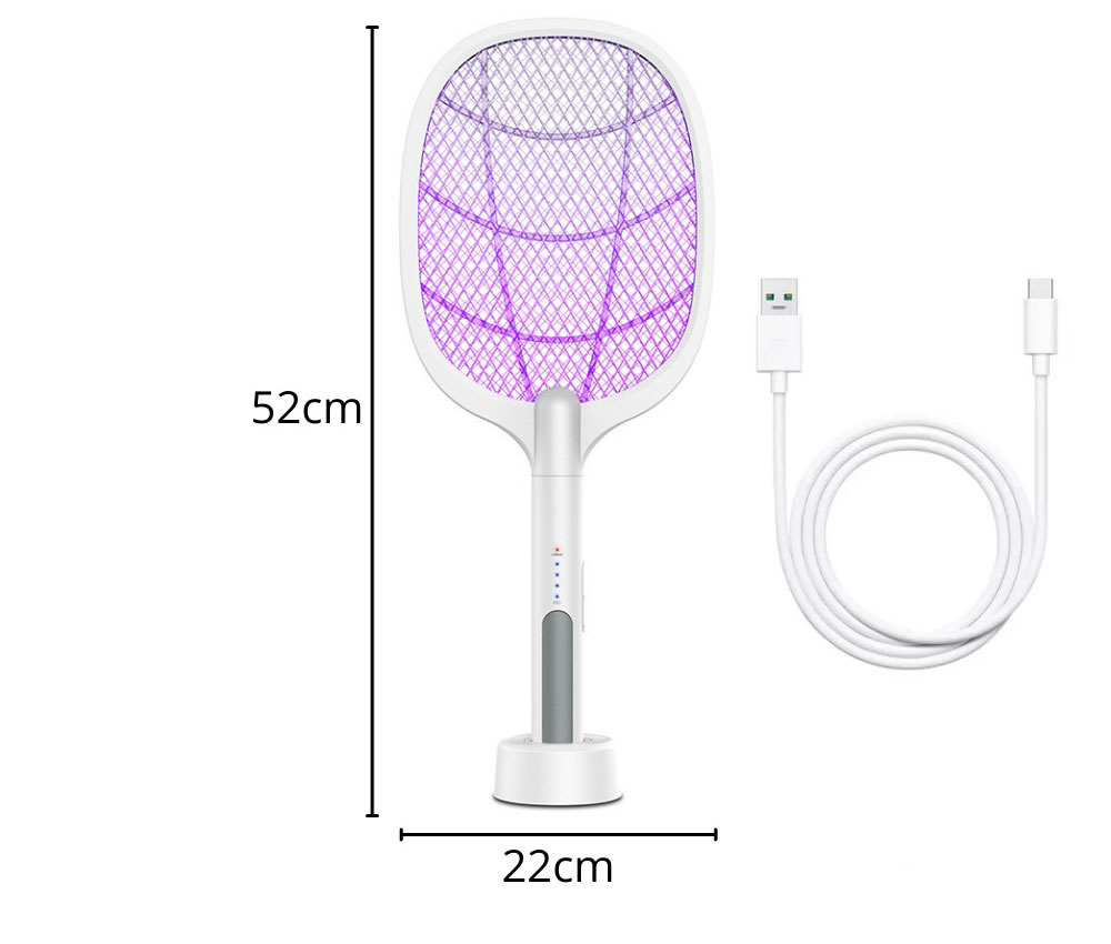 Ηλεκτρικό Eπαναφορτιζόμενο Εντομοκτόνο και Εντομοπαγίδα 2 σε 1 - Ρακέτα Κουνουπιών Μυγοσκοτώστρα Ηλεκτρικό Eπαναφορτιζόμενο Εντομοκτόνο και Εντομοπαγίδα 2 σε 1 - Ρακέτα Κουνουπιών Μυγοσκοτώστρα