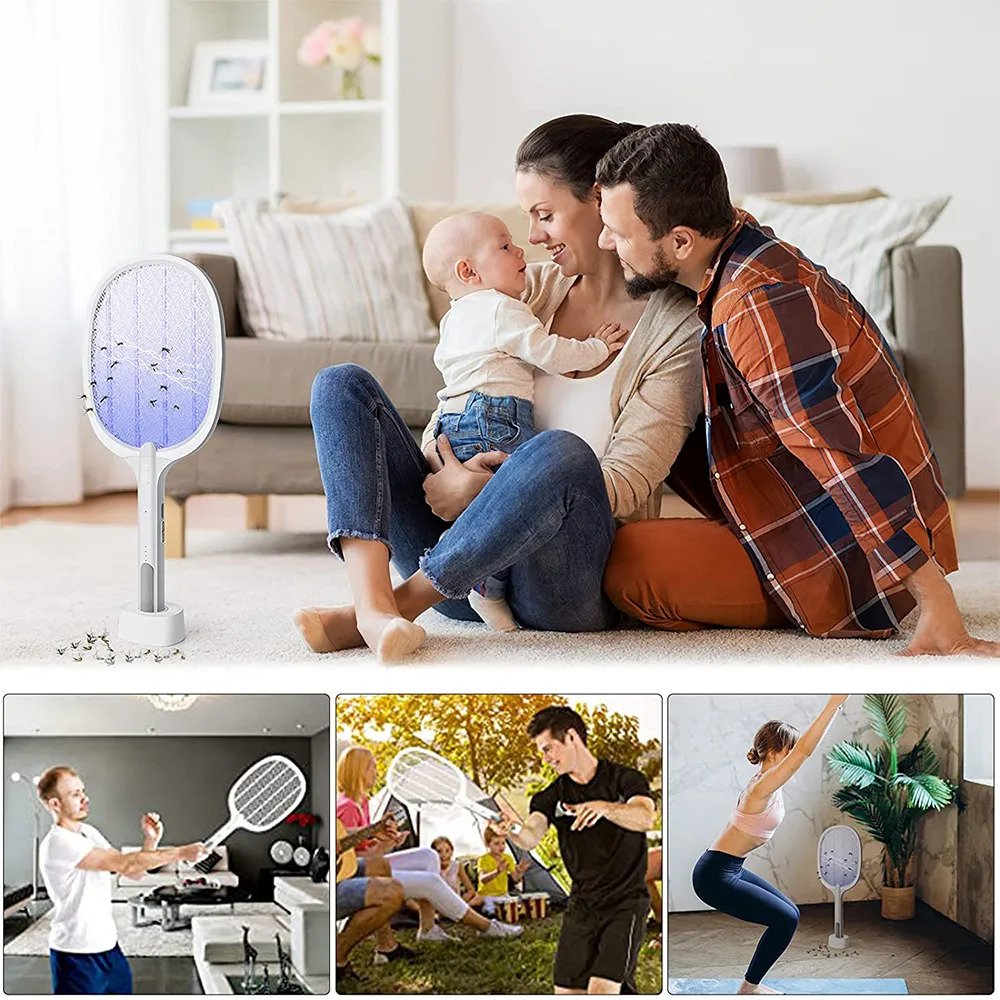 Ηλεκτρικό Eπαναφορτιζόμενο Εντομοκτόνο και Εντομοπαγίδα 2 σε 1 - Ρακέτα Κουνουπιών Μυγοσκοτώστρα Ηλεκτρικό Eπαναφορτιζόμενο Εντομοκτόνο και Εντομοπαγίδα 2 σε 1 - Ρακέτα Κουνουπιών Μυγοσκοτώστρα