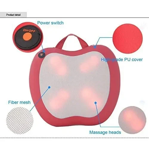 Ηλεκτρικό Μαξιλάρι Μασάζ Shiatsu με Υπέρυθρες Ακτίνες και Περιστρεφόμενες Κεφαλές για το Σπίτι και το Αυτοκίνητο - Car & Home Intelligent Massage Cushion Κόκκινο Ηλεκτρικό Μαξιλάρι Μασάζ Shiatsu με Υπέρυθρες Ακτίνες και Περιστρεφόμενες Κεφαλές για το Σπίτι και το Αυτοκίνητο - Car & Home Intelligent Massage Cushion Κόκκινο