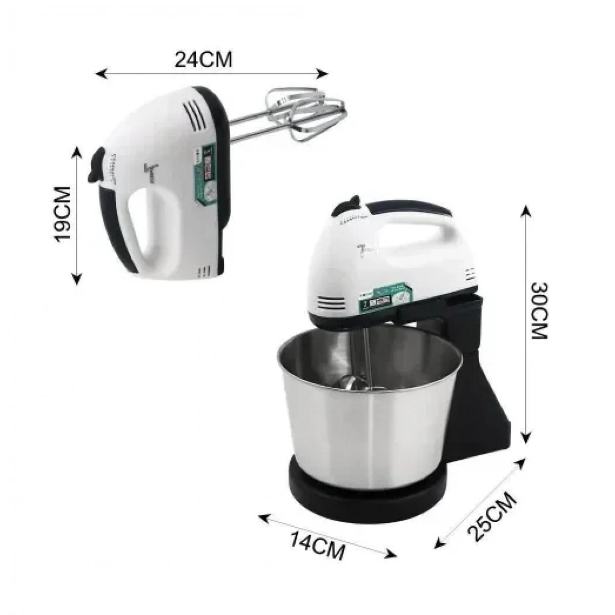 Ηλεκτρικό Μίξερ Χειρός 250W 7 Ταχυτήτων & Κάδο 2L - RAF Ηλεκτρικό Μίξερ Χειρός 250W 7 Ταχυτήτων & Κάδο 2L - RAF