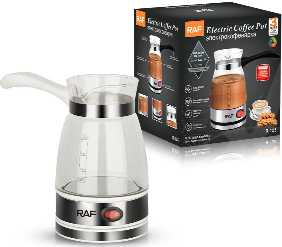 Ηλεκτρικό Μπρίκι 600W Χωρητικότητας 500mL - RAF Ηλεκτρικό Μπρίκι 600W Χωρητικότητας 500mL - RAF