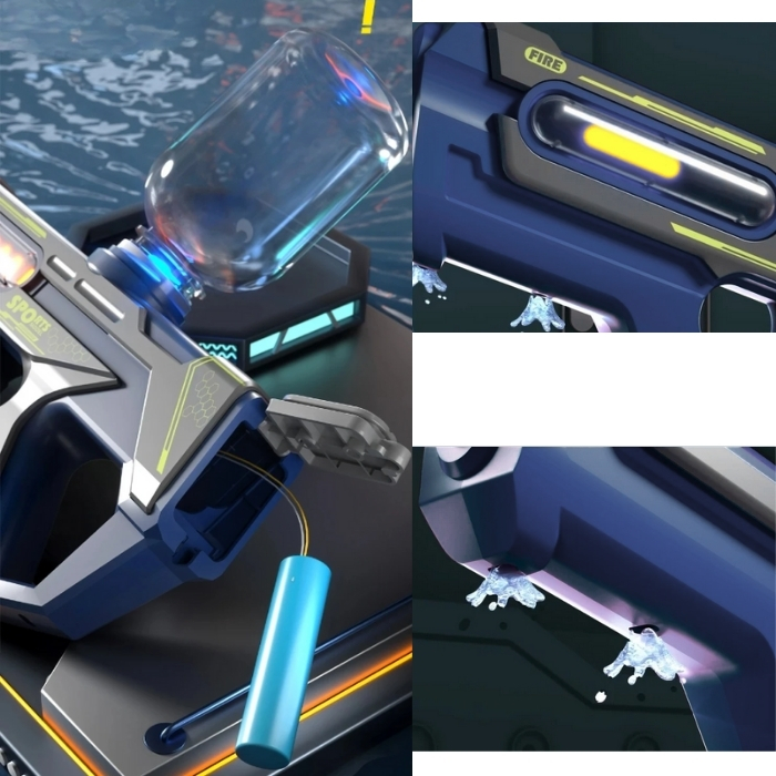 Ηλεκτρικό Νεροπίστολο με LED & Δοχείο 200ml Ηλεκτρικό Νεροπίστολο με LED & Δοχείο 200ml