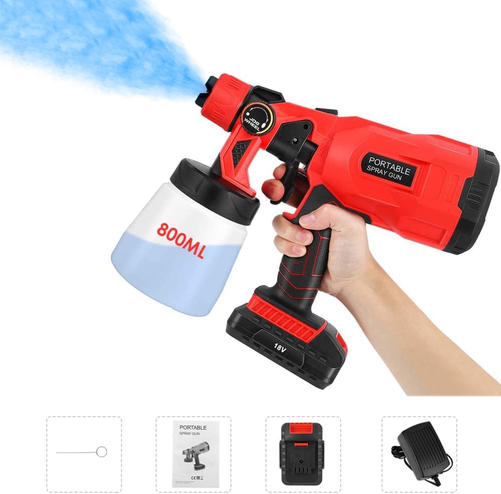 Ηλεκτρικό Πιστόλι Βαφής 18V 1 x 2Ah με Δοχείο 0.8lt Ηλεκτρικό Πιστόλι Βαφής 18V 1 x 2Ah με Δοχείο 0.8lt